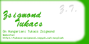 zsigmond tukacs business card